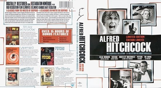 dvd cover Alfred Hitchcock The Essentials Collection