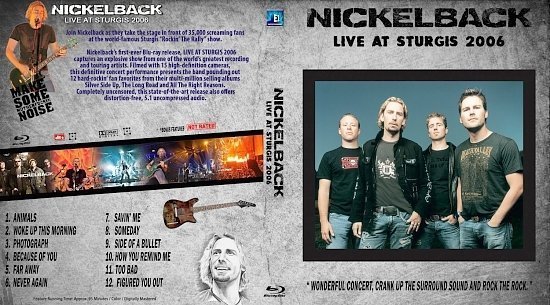 dvd cover Nickelback Live At sturgis 2006