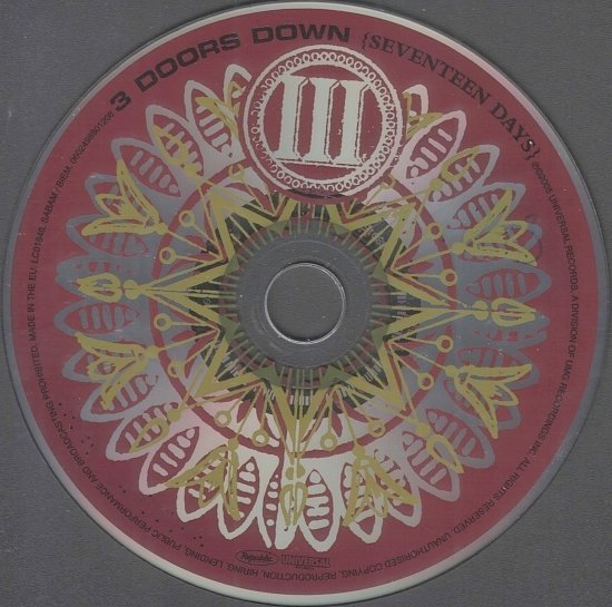 dvd cover 3 Doors Down - Seventeen Days (2005)