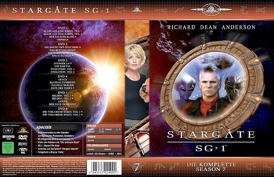 dvd cover Stargate SG-1: Season 7 (2003) R2 German