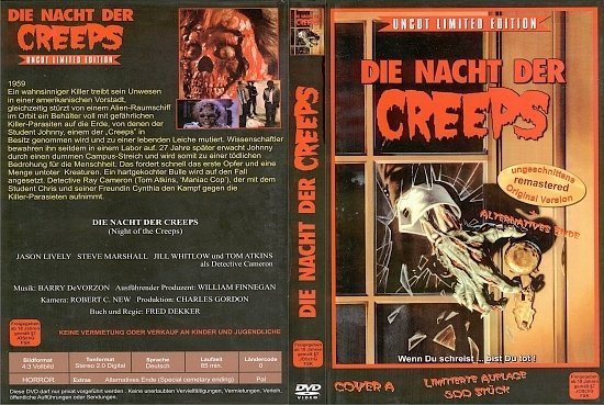 dvd cover Die Nacht der Creeps (1986) R2 German