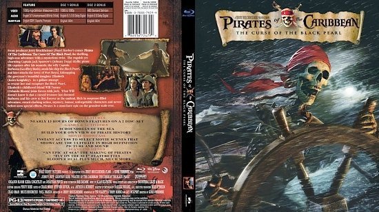 dvd cover Pirates Of The Caribbean: The Curse Of The Black Pearl