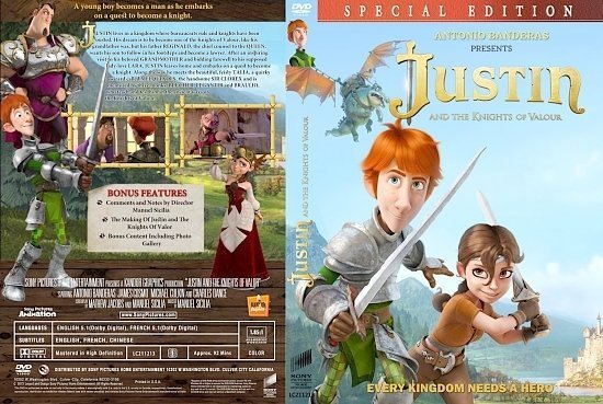 dvd cover Justin And The Knights Of Valor