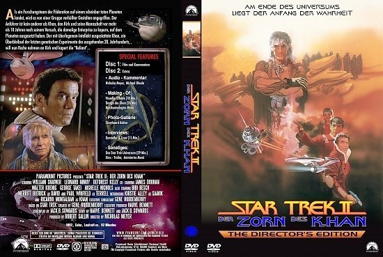 dvd cover Star Trek 2: Der Zorn des Khan (1982) R2 German
