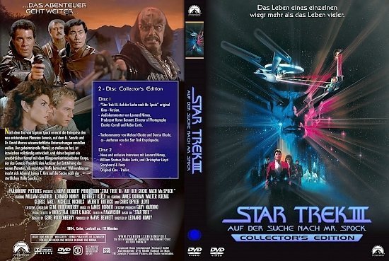 dvd cover Star Trek 3: Auf der Suche nach Mr. Spock (1984) R2 German