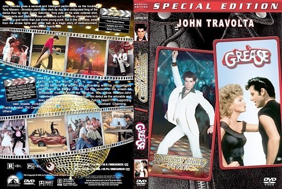 dvd cover Saturday Night Fever / Grease Double