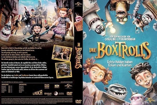 dvd cover Die Boxtrolls R2 GERMAN