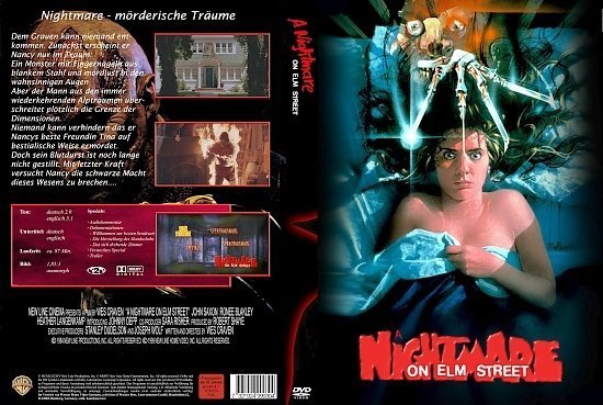 dvd cover A Nightmare on Elm Street 1: MÃ¶rderische TrÃ¤ume (1984) R2 German