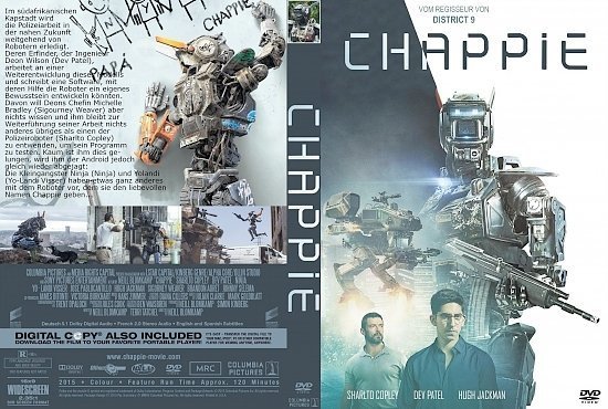 dvd cover Chappie R0 Custom GERMAN