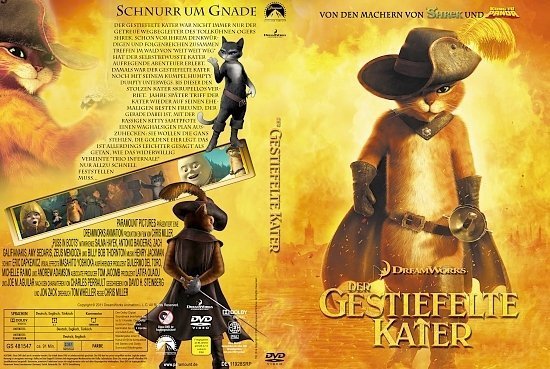 dvd cover Der gestiefelte Kater (2011) R2 GERMAN