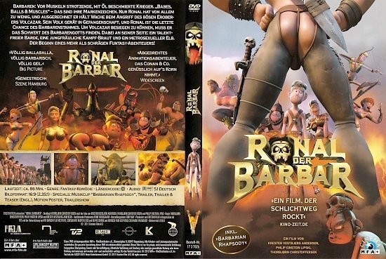 dvd cover Ronal der Barbar (2011) R2 GERMAN