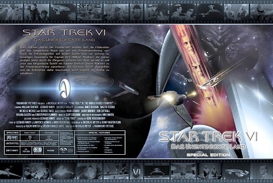 dvd cover Star Trek 6: Das unentdeckte Land (2001) R2 German