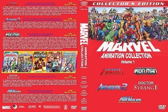 dvd cover Marvel Animation Collection