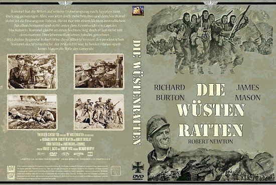 dvd cover Die WÃ¼stenratten (1953) R2 German