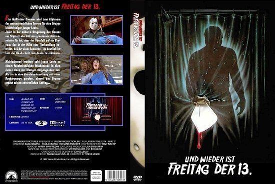 dvd cover Freitag der 13 Teil 3 (1982) R2 German