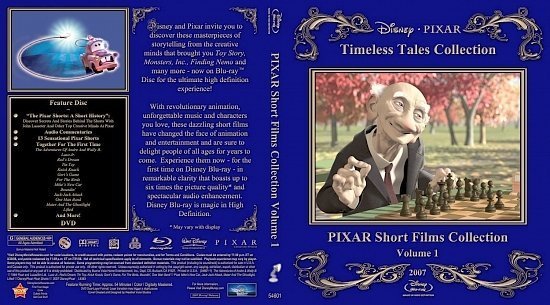 dvd cover Pixar Shorts V21