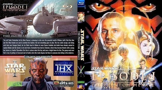 dvd cover Star Wars I The Phantom Menace