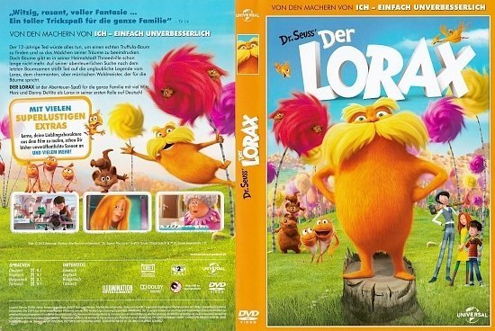 dvd cover Der Lorax R2 GERMAN