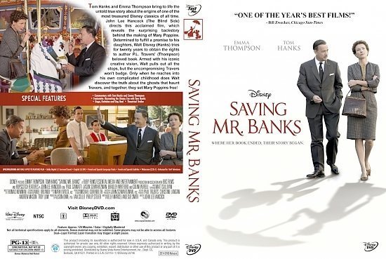 dvd cover Saving Mr. Banks