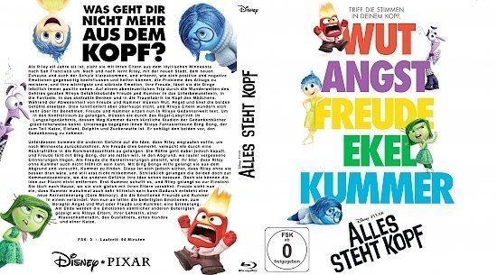dvd cover Alles steht Kopf Blu-Ray German Custom Covers