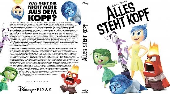 dvd cover Alles steht Kopf Blu-Ray German Custom Covers