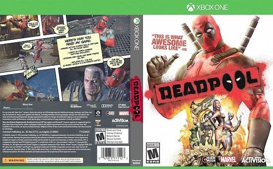dvd cover Deadpool XBOX ONE USA