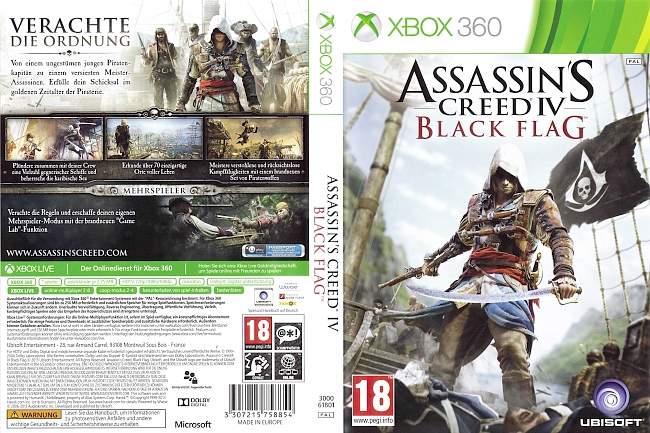 Assassins Creed IV Black Flag  XBOX 360 PAL German 