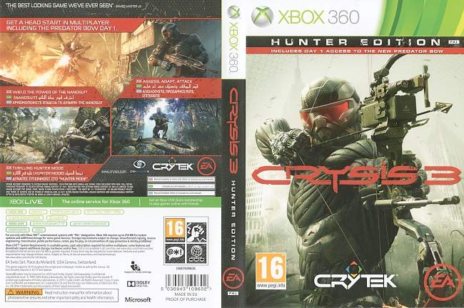 Crysis 3 Hunter Edition  XBOX 360 PAL 