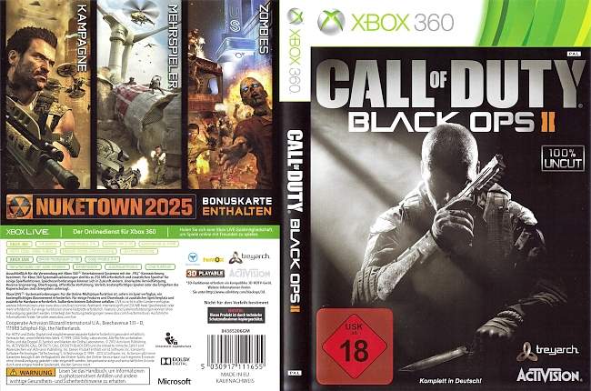 Call Of Duty Black Ops 2  XBOX 360 PAL German 