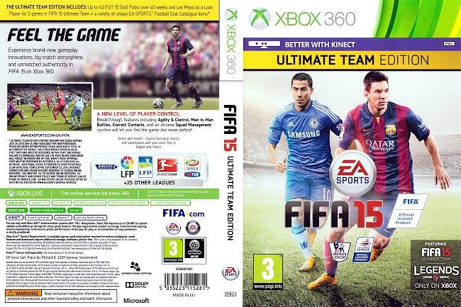 Fifa 15 Ultimate Team Edition  XBOX 360 USA 