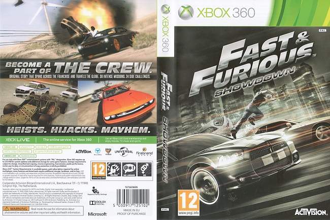 Fast & Furious Showdown  XBOX 360 PAL 