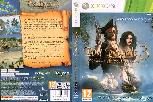 Port Ryale 3 Pirates & Merchants  XBOX 360 PAL 