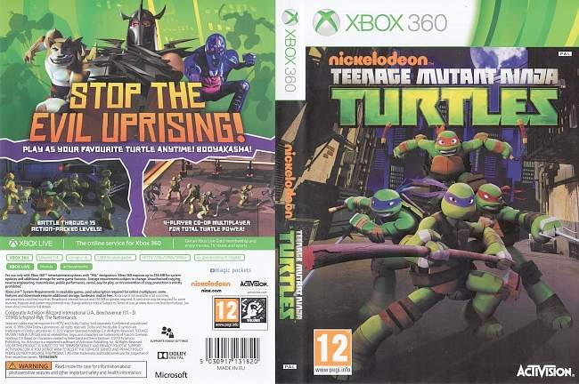 Teenage Mutant Ninja Turtles  XBOX 360 PAL 