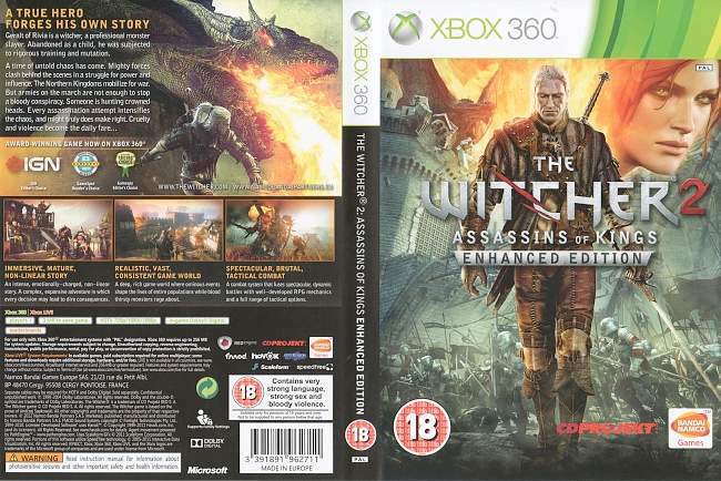 The Witcher 2 Assassins Of Kings Enhanced Edition  XBOX 360 PAL 