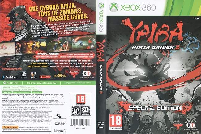 Yaiba Ninja Gaiden Z Special Edition  XBOX 360 PAL 