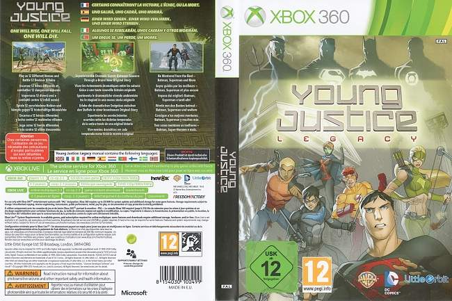 Young Justice Legacy  XBOX 360 PAL 