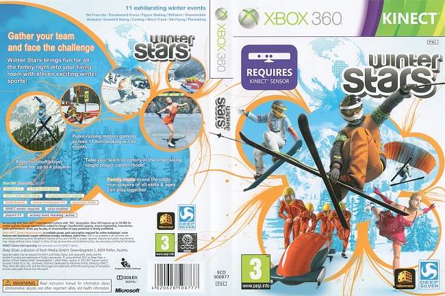 Kinect Winter Stars (2011) XBOX 360 PAL Cover 