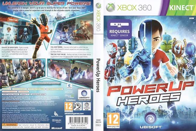 PowerUP Heroes (2011) XBOX 360 PAL Cover 