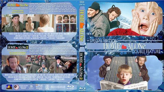 Home Alone Double Feature (1990-1992) R1 Custom Blu-Ray Cover 
