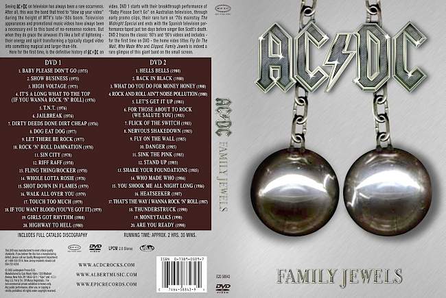 ACDC – Family Jewel (2005) R0 Cover & labels 