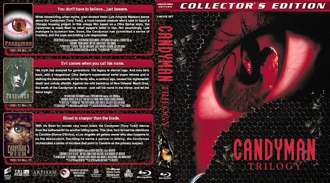 Candyman Trilogy (1992-1999) R1 Custom Blu-Ray Cover 