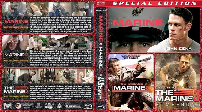 The Marine Triple Feature (2006-) R1 Custom Blu-Ray Cover 