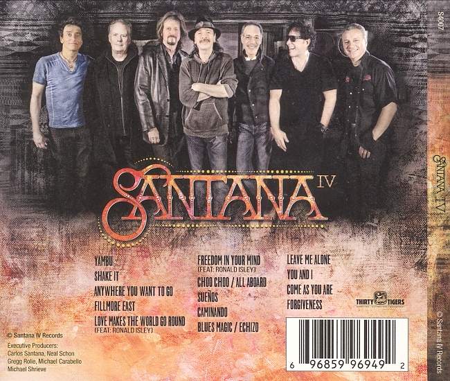 Santana – Santana IV (2016) CD Cover 