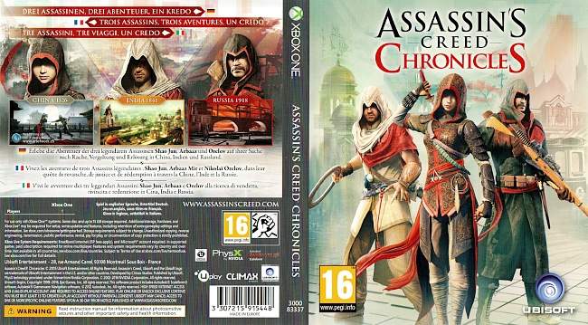 Assassins Creed Chronicles  XBOX ONE Multi Cover 