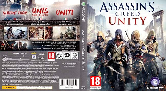 Assassins Creed Unity  Xbox One Multi Cover 