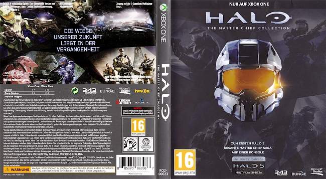 Halo The Master Chief Collection  XBOX ONE German Cover 