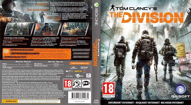 Tom Clancy The Division  XBOX ONE Multi Cover 
