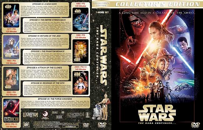 Star Wars: The Saga Continues… (1977-) R1 Custom Cover | Dvd Covers and ...