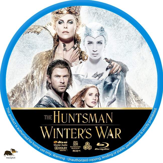 The Huntsman: Winter's War (2016) R1 Custom Blu-Ray Label 