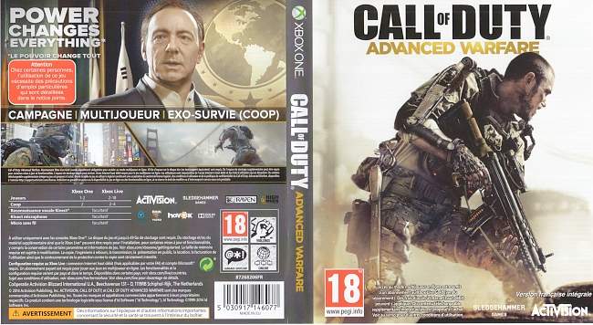 Call Of Duty Avanced Warfare  XBOX ONE France Cover 